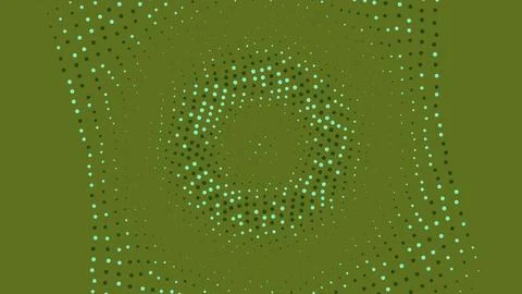 Abstract olive green background with glowing dot pattern イラスト素材