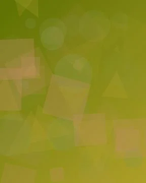 Abstract Olive Green Background with Overlapping Transparent Geometric Shap.. Stock Illustration