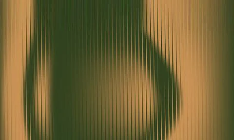 Abstract Olive Green Background with Vertical Metallic Lines and Grainy Textu Stock Illustration