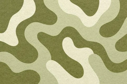 Abstract olive green paper texture background with khaki camouflage pattern.. Stock Illustration