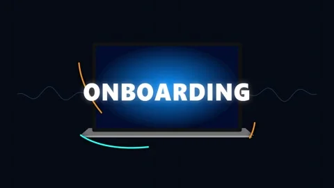 Abstract Onboarding Animation with Dynamic Curved Lines Vídeo Stock 341416376