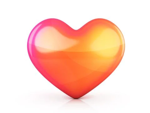 Abstract one heart Stock Illustration