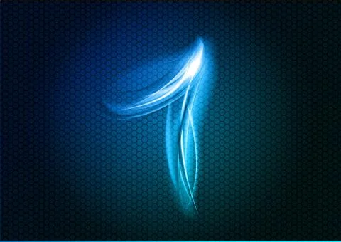 Abstract ONE Stock Illustration