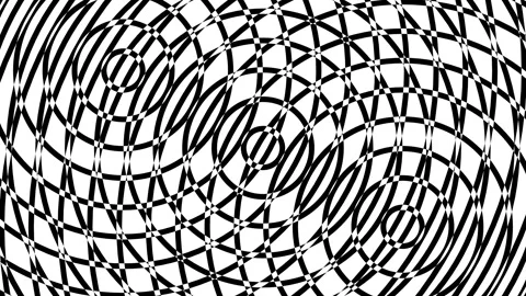 Abstract Op Art Concentric Ripple Loop. Stock Footage 339652701