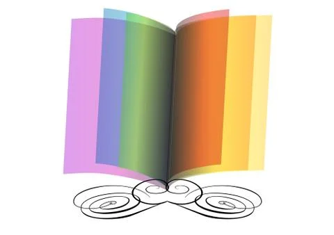 Abstract open book Stock Illustration