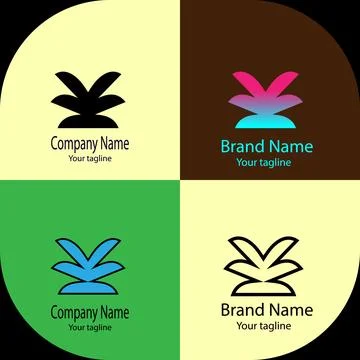 Abstract Open Package Logo Stock Illustration