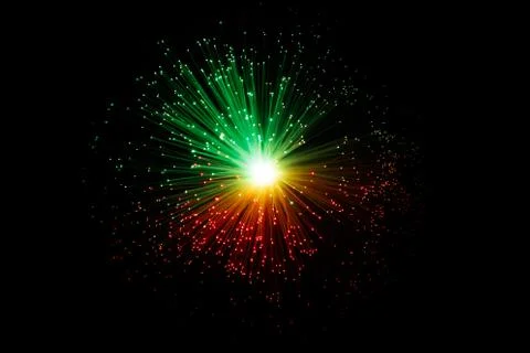 Abstract Optic Fiber Sci-Fi Technology Concept Background Stock Photos