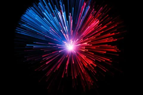 Abstract Optic Fiber Sci-Fi Technology Concept Background Stock Photos