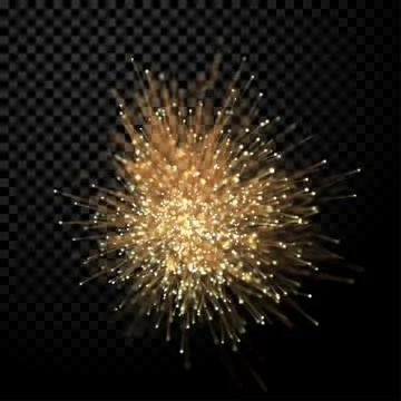 Abstract optical fiber wirework glitter light effect on black background. イラスト素材