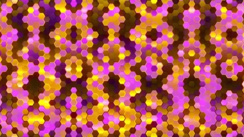 Abstract Optical Hexagon. Stock Footage 296476858