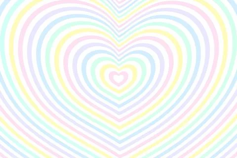 Abstract optical illusion background with a rainbow heart. Vector. Stock Illustration