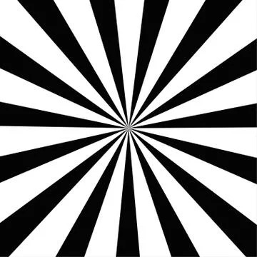 Abstract optical illusion background vector design. Psychedelic striped black Stock Illustration