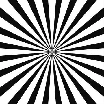 Abstract optical illusion background vector design. Psychedelic striped black Illustrazione stock
