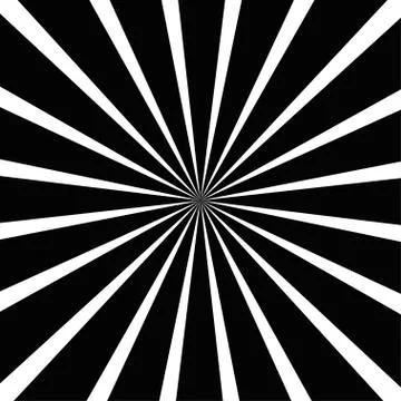 Abstract optical illusion background vector design. Psychedelic striped black Stock Illustration