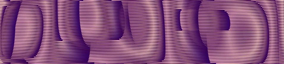 Abstract optical illusion linear texture with colored lines and rounded forms. Stock Illustration