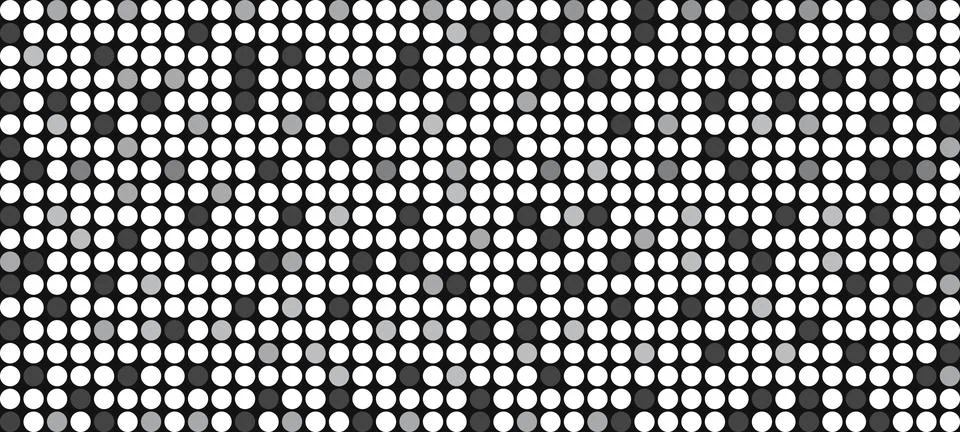 Abstract Optical Illusion Pattern on Black Background Stock Illustration