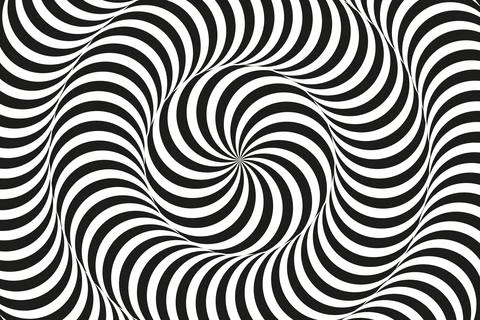Abstract optical illusion spiral background Foto stock