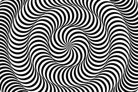 Abstract optical illusion spiral background Foto stock