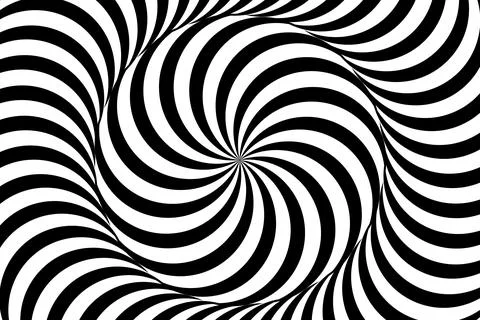 Abstract optical illusion spiral background Foto stock