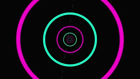 Abstract Optical Illusion Tunnel Modern Motion Loop Stock Footage 334020956