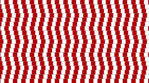Abstract optical illusion twisted geometric shape Stock Footage 79923447