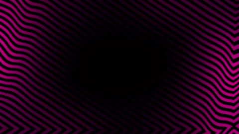 Abstract Optical Illusion with Vibrant Pink and Purple Lines in Dynamic Pattern Stock Footage 338222764