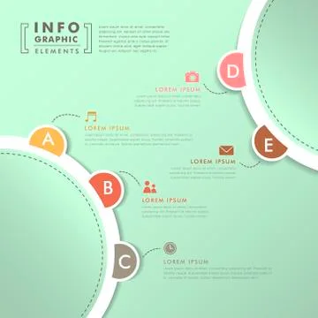 Abstract option infographics Illustrazione stock
