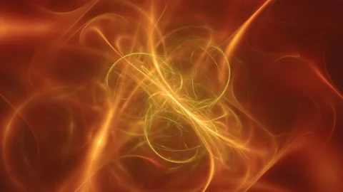 Hypnotic Steam Background. Orange Liquid, Stock Video