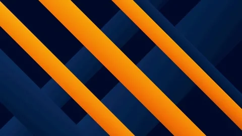 Abstract Orange and Blue Diagonal Stripes Background Vídeo Stock 344207615