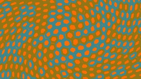 Abstract orange and blue squares pattern background Illustrazione stock