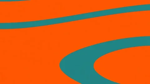 Abstract orange and blue wavy background for modern graphic design elements Stock Footage 342204652