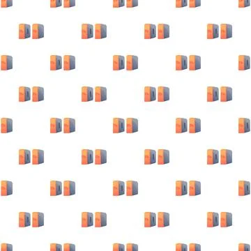 Abstract orange and gray blocks seamless pattern Stock Illustration