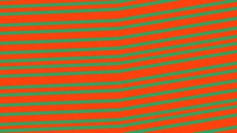 Abstract orange and green horizontal striped background イラスト素材
