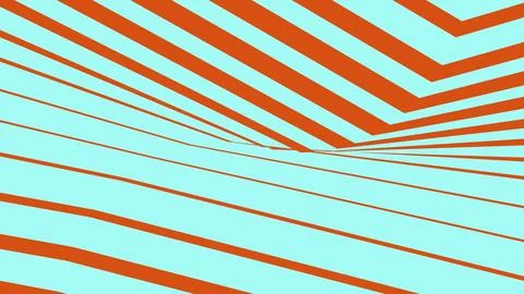 Abstract orange and light blue diagonal striped pattern Stock Illustration