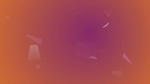 Abstract Orange and Purple Gradient Background with Minimalist Floating Tra.. Illustrazione stock