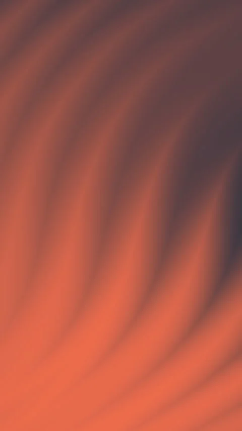 Abstract orange and purple waves flowing across smooth gradient surface Видео 335943994