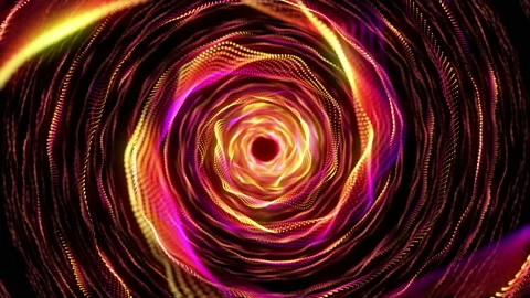 Abstract orange and red glowing spiral tunnel. Stock Footage 103756412