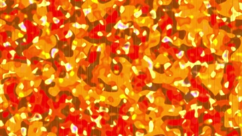 Abstract Orange and Red Liquid Pattern Loop Stock Footage 340970365