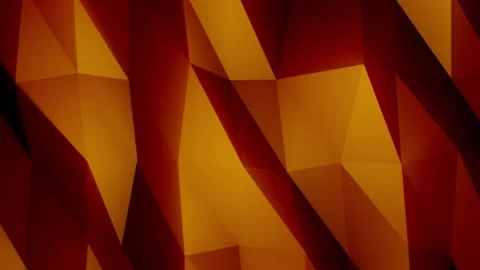 Abstract orange and red low poly geometric background Stock Footage 338396549