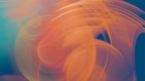 Abstract Orange and Teal Light Swirls - Creative Illustration Illustrazione stock