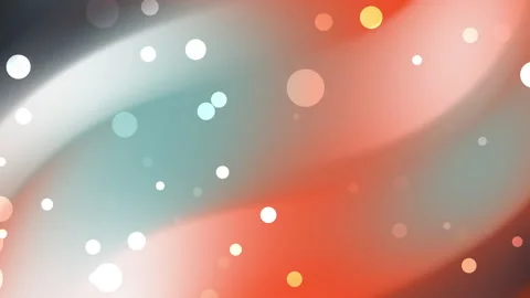 Abstract Orange and Turquoise Background with Bokeh Particles 動画素材 335552933