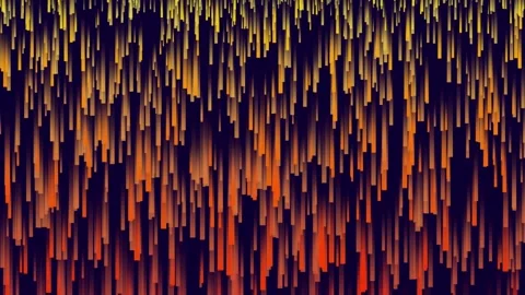 Abstract Orange and Yellow Digital Rain Motion Graphic Background Stock Footage 337286296