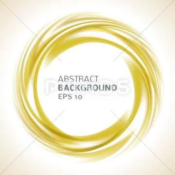Abstract orange and yellow swirl circle bright background Stock Illustration