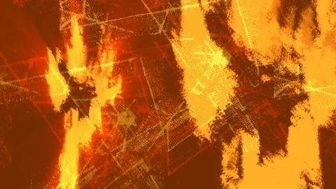 Abstract orange animation Stock Footage 89990366