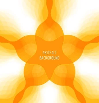 Abstract orange background with banner Stock Illustration