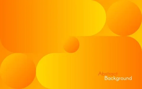 Abstract orange background. Bright yellow shapes and gradients. Simple design 스톡 일러스트
