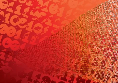 Abstract orange background. digits. grunge. Stock Illustration
