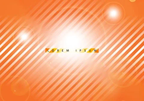 Abstract orange background with graded line patterns Stock Illustration