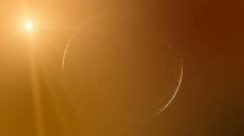 Abstract orange background intro with circular shape , UHD 4k 3840x2160 Stock Footage 63198422