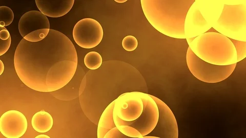 Abstract orange background of moving bubbles, looped animation Stock Footage 121594967